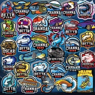 31Fierce Betta Fish, Rayon Dragon, Aquarium Fish Tank Sticker, Electric Motorcycle Sticker, Waterpro
