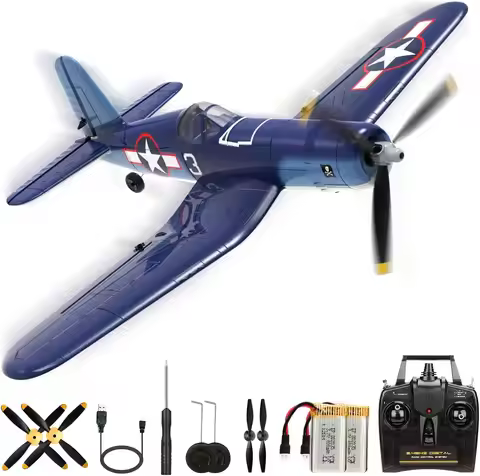 2023 New Upgrade F4U Corsair RC Plane 4 Channel RTF Remote Controlled Aircraft RC Airplane for Begin