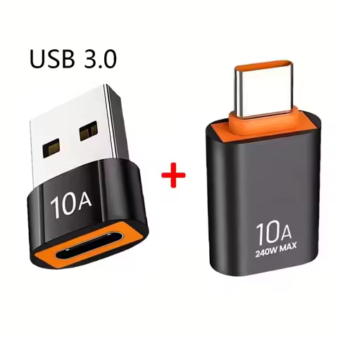 10A USB A To USB C OTG Adapter Type C to USB Converter USB 3.0 Adapter For Xiaomi 14 MacBook USB To 