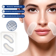 Sevich 1คู่ไมโครเข็มผ้าปิดตาริ้วรอยบริเวณจมูกและปากสำหรับกำจัดเส้นมาส์กริมฝีปากกันรอยเหี่ยวย่นกรดไฮย