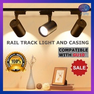 HIGH QUALITY LED RAIL TRACK LIGHT AND CASING DESIGN COMPATIBLE WITH GU10 EYEBALL BULB SPOTLIGHT LED CEILING LIGHT