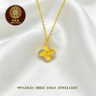 IBRIZ Jewellery GCN004 | 999 Gold Necklace For Women Accessories Women Rantai Emas 999 Original Rant