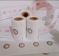 Kertas struk thermal Logo Shell 57x40mm paket 5 Roll