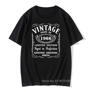 Male Vintage Retro Daddy Grandad T Shirt Born In 1966 All Original Parts T Shirt 66th Birthday Gift 