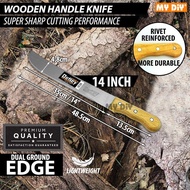 DETLEY 14inch 18inch 22inch WOODEN HANDLE CHOPPER / KEBUN / TEBU
