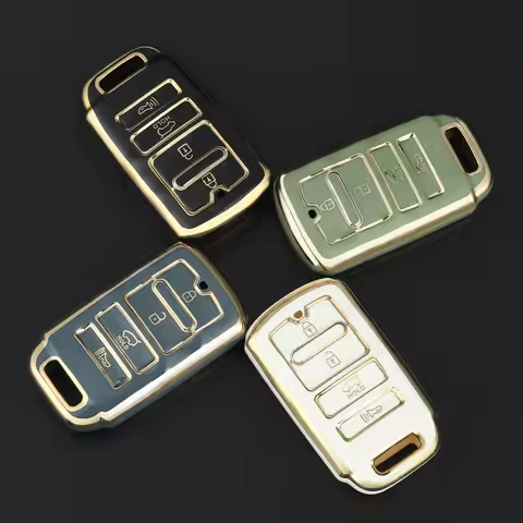 4 Buttons Soft TPU Car Key Case Cover for Kia Cadenza Smart Remote Key Fob Sorento New K7 Key Shell
