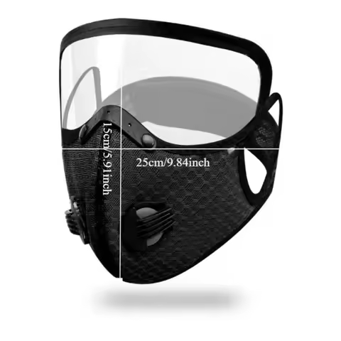 Removable Lens Cycling Face Mask Breathable Filter Reusable Dustproof Warm Sports Protective Mask