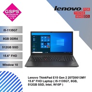 Lenovo ThinkPad E15 Gen 2 20TD0013MY 15.6'' FHD Laptop ( I5-1135G7, 8GB, 512GB SSD, Intel, W10P )