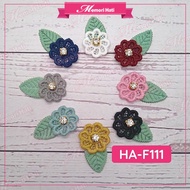 10pcs HA-F111 3D Flower Patch / 8 warna