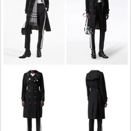 BURBERRY英國黑色風衣UK6