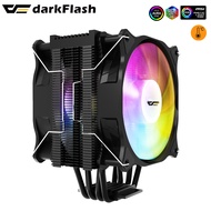 Darkflash darkairplus CPU Cooler 4 Heats ARGB Radiator Silent PWM 4PIN In LGA 1150 1151 1155 1200 1366 AMD AM4 Ventilador