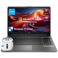 HP 15.6 Laptop Computer, Lifetime Microsoft Office Included,Thin Lightweight College Students Laptop