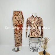 Batik COUPLE/BAJU BATIK COUPLE/BATIK SET/BATIK Long Sleeve/BATIK COUPLE Skirt Pleated/Skirt Pleated BATIK COUPLE