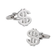 KEMEJA C38 2pc Dollar Sign Cufflink Shirt Buttons, French Cufflink Business Wedding