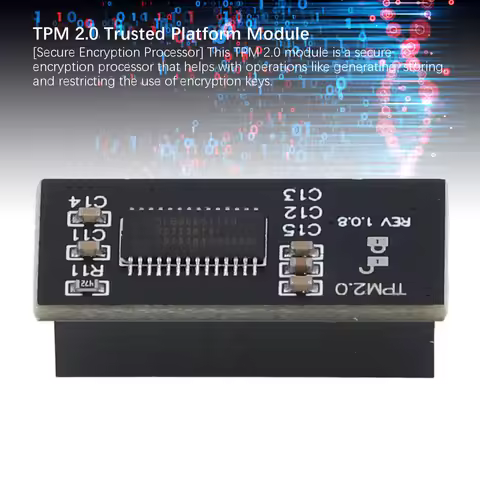 TPM 2.0 Module 20 Pin LPC Interface Encrypted Trusted Platform Module for WIN11 Upgrade Test