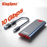 KingSpec M2 NVMe SSD Case 10Gbps HDD Box M.2 NVME SSD to USB 3.1 Enclosure Type-A to Type-C Cable fo