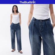 TheBlueTshirt - Quần jeans lưng cao dáng suông xếp ly - Sister Jeans - Women