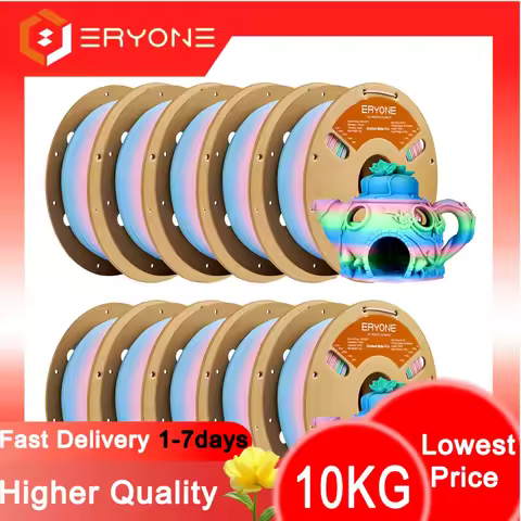 ERYONE 1KG/3K/5KG PLA Matte Gradient Rainbow 3D Printer Filament 1.75 +/- 0.03mm, PLA Matte Multicol