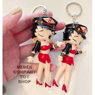 正版🇺🇸Betty boop keychain 環球影業 經典卡通 美女貝蒂 貝蒂 警察裝 吊飾 鑰匙圈 卡通鑰匙圈