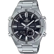 Casio Edifice แบตเตอรี่ 10 ปี นาฬิกาข้อมือผู้ชาย สองระบบเข็มดิจิตอล รุ่น ERA-110D-1A ของแท้ ประกัน CMG