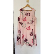 D5 NINE WEST Floral Dress No Size Required Chest 49 Inches Length 41 Waist 44 Poly Fabric Smooth Thi