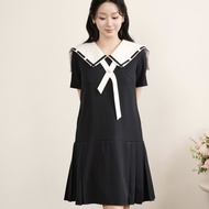 Sarah dress - Better EM - short loose sailor collar dress - freesize to big size