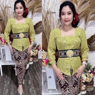 Kebaya Jadi Sifon Bunga/Kebaya Adat Bali//Kebaya Sabrina Kerut