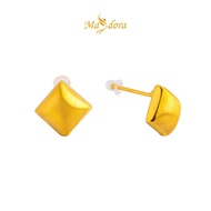 MASDORA 999 Gold Earring Earrings Emas - Brushy Squarish (EMAS 999/24K)