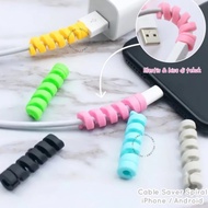 Spiral Cable Saver Charger Protector iphone Mac SS