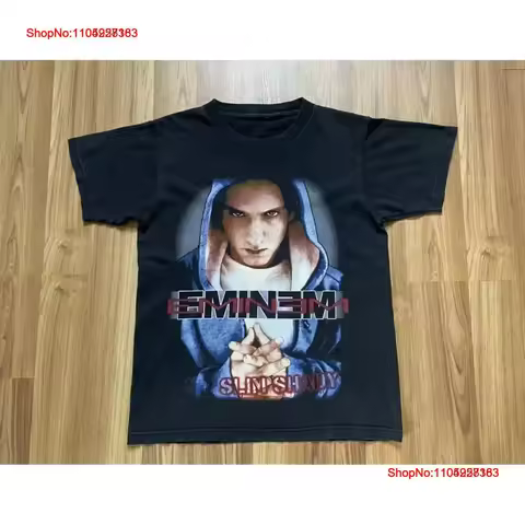 Vintage Eminem Slim Shady Black T Shirt AHN00466 Washed Soft Breathable Slightly Versatile Stylish h