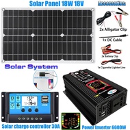 Solar Series Combined Inverter Controller18W Solar Panel12V Turn220V110V Intelligent Charging and Di