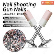 400pcs Steel Nail Gun Rivet Gun Bullet Nail Gun Concrete Fire Nail Gun Ceiling Round Nail 25mm Artifact Nail Paku Tembak