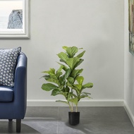 ♟✹☁Hot Sale Artificial Plant Artificial Fiddle Leaf Fig Tree with Pot Fake Ficus Lyrata Plant Litter