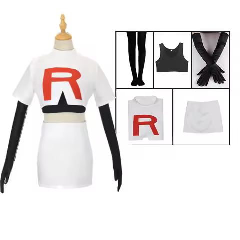 Anime Adult Rocket Team Cosplay Costume Jessie Musashi James Kojirou Pok É Mon Rocket Team Halloween