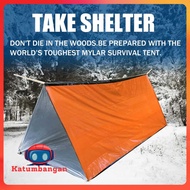 TENDA TaffSPORT Emergency Tent Shelter Camping Thermal Tube Tent 150x240cm - RM15