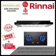 Rinnai RH-S329-PBR Slimline Hood + Rinnai RB-72G 2 Burner Built-in Hob *BUNDLE DEAL - FREE DELIVERY