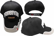 Forgiven 1 John 1:9 I Love Jesus Black & Grey Gray 100% Acrylic Adjustable Embroidered Cap Hat, Mult