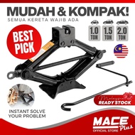 MACE Scissor Car Jack Kereta 2 Ton 1 Ton 1.5 Ton Scissors Jack Kereta Murah Jak Kereta Jek Kereta Murah Car Tyre Jack