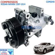 คอมเพรสเซอร์ นิสสัน นาวารา พ.ศ. 2540 ถึง 2557 COM0040 Compressor Nissan Navara 1997-2014 คอมแอร์รถย
