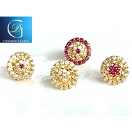 Dasmitha circle design 9mm 16carat gold mukuthi