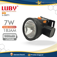 Headlamp - Senter Kepala LUBY 2871 / L2871 / L-2871 - Rechargeable - Cahaya Putih - Free Lensa Cahay