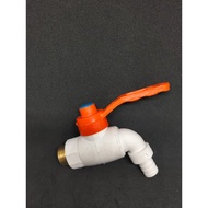 PVC Water Tap with Iron Thread 1/ 2 Handles PVC Coated IronORANGE Plastic Garden Water Tap/ PVC Plas