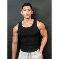 Men's Gym Tank Top Bodycon Ribbed Gym Shirt