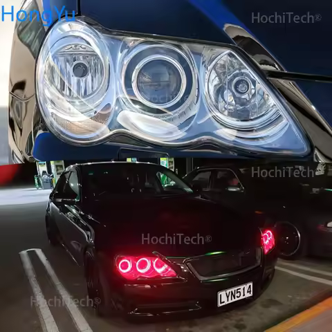 For Toyota Mark X Mark-X REIZ 2004-2009 Multi-color Led Angel Eyes Kit RGB Rings Daytime Light DRL
