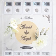 Mahar.co.id-Mahar Dirham-10 Silver Coin/Dirham 31.1gr-White Flower Decoration