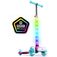 Zipper 3 Wheeled Lumen LED Light-Up Kids Scooter - Adjustable Height 3 Years Plus Scooters
