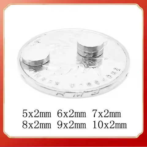 6x2 mm Powerful Round Magnet 7x2mm For Home Refrigerator,Office,DIY 8*2 9x2 10x2 5*2