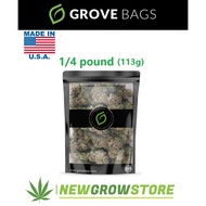 Grove Bags 1/4 pound Curing Bag 113 Grams Size 113 (1/4 pounds) 1/4 lbs 1/4lbs