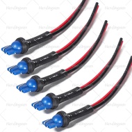 New 5Pcs T10 W5W Plug Connector Male Socket Adapter Extended Wire