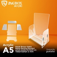 Acrylic Brochure Holder Knock Down Acrylic Brochure Rack Can Be Assembled - A5